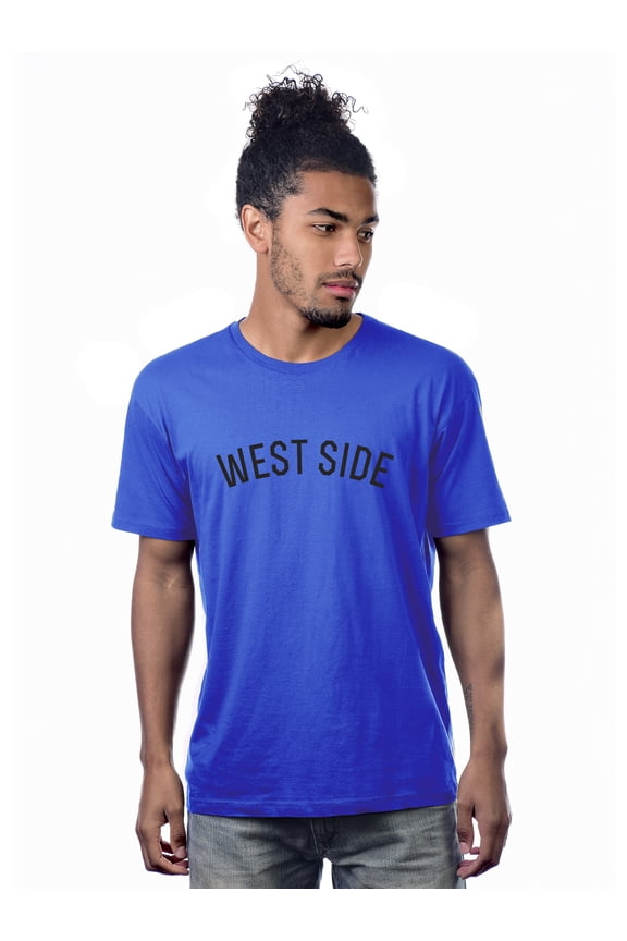 Premium Basic Crew Neck Short Sleeve Tshirt Cities West Side  Letter