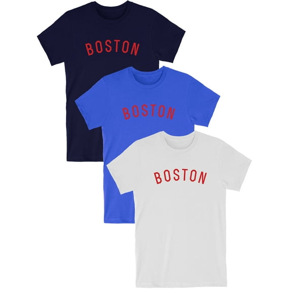 Daxton Premium Boston Nation Tshirt Short Sleeves Crew Neck Cotton Tee