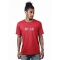 thumbnail image 1 of Daxton Premium Casual Basic Crew Neck Short Sleeve Milan Tee Red White,1XL, 1 of 2