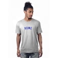 thumbnail image 1 of Daxton Premium Casual Basic Crew Neck Short Sleeve Rome Tee Heather Gray Royal,S, 1 of 2