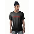 thumbnail image 1 of Daxton Premium Casual Basic Crew Neck Short Sleeve Shanghai Tee Heather Charcoal Red,XS, 1 of 2