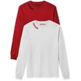 thumbnail image 1 of Daxton Premium Chicago Men Long Sleeves T Shirt Ultra Soft Medium Weight Cotton, 2Pk Red Black White Red 2XL, 1 of 6