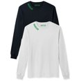 thumbnail image 1 of Daxton Premium Colorado Men Long Sleeves T Shirt Ultra Soft Medium Weight Cotton, 2Pk Black Green White Green Large, 1 of 6