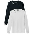 thumbnail image 1 of Daxton Premium Colorado Men Long Sleeves T Shirt Ultra Soft Medium Weight Cotton, 2Pk Black White White Black Medium, 1 of 6