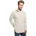 thumbnail image 1 of Daxton Premium Denver Men Long Sleeves T Shirt Ultra Soft Medium Weight Cotton, Vintage Tee Black Letters Medium, 1 of 3