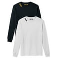 thumbnail image 1 of Daxton Premium Idaho Men Long Sleeves T Shirt Ultra Soft Medium Weight Cotton, 2Pk Black Gold White Black  Small, 1 of 1
