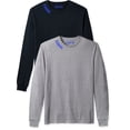 thumbnail image 1 of Daxton Premium Kansas Men Long Sleeves T Shirt Ultra Soft Medium Weight Cotton, 2Pk Black Royal Hgray Royal Small, 1 of 6