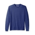 thumbnail image 1 of Daxton Premium Men's Long Sleeves T Shirt Ultra Soft Medium Weight Cotton, Heather Navy 1XL, 1 of 3