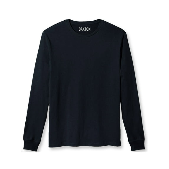 Daxton Premium Men's Long Sleeves T Shirt Ultra Soft Medium Weight Cotton