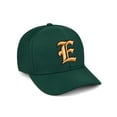 thumbnail image 1 of Daxton Premium Mid Profile Hat Semi Curved Visor Hunter Cap Black Gold Gothic Embroidered, Letter E, 1 of 4