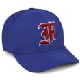 thumbnail image 1 of Daxton Premium Mid Profile Hat Semi Curved Visor Royal Cap White Red Gothic Embroidered, Letter F, 1 of 4