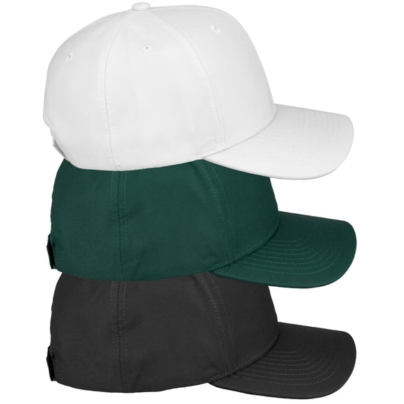 Daxton Premium Mid Profile Hat Semi Curved Visor Structured Cap 3 Pack - Black,Hunter,White