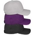 thumbnail image 2 of Daxton Premium Mid Profile Caps 3-Pack - Structured Semi-Curved Visor Hats With Adjustable Strap 2 of 11