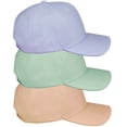 thumbnail image 1 of Daxton Premium Mid Profile Hat Semi Curved Visor Structured Cap 3 Pack - Khaki,Sage,Light Blue, 1 of 5