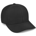 thumbnail image 1 of Daxton Premium Mid Profile Hat Semi Curved Visor Structured Cap, Black, 1 of 1