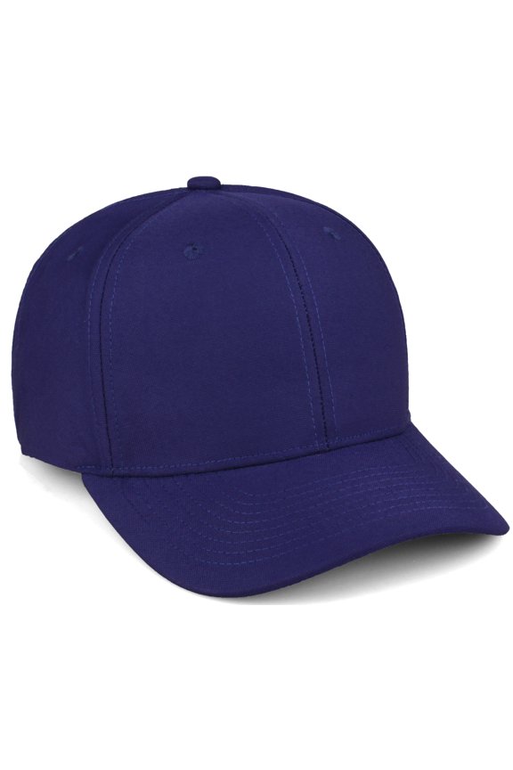 Premium Mid Profile Hat Semi Curved Visor Structured Cap, Navy