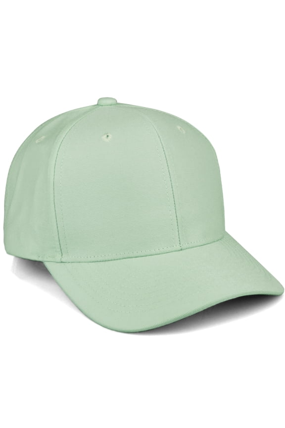 Premium Mid Profile Hat Semi Curved Visor Structured Cap, Sage