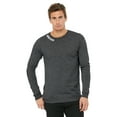 thumbnail image 1 of Daxton Premium Montana Men Long Sleeves T Shirt Ultra Soft Medium Weight Cotton, Hth Charcoal Tee White Letters 2XL, 1 of 3