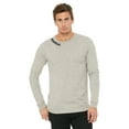 thumbnail image 1 of Daxton Premium Nashville Men Long Sleeves T Shirt Ultra Soft Medium Weight Cotton, Oat Tee Black Letters Small, 1 of 3