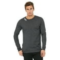 thumbnail image 1 of Daxton Premium Ohio Men Long Sleeves T Shirt Ultra Soft Medium Weight Cotton, Hth Charcoal Tee White Letters XS, 1 of 3