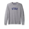 thumbnail image 1 of Daxton Retro Utah Arch Font Long Sleeves T Shirt Soft Medium Weight Cotton, Hgray Tee Navy Font, 3XL, 1 of 2