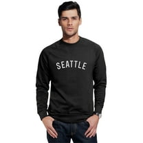 Daxton Seattle Sweatshirt Athletic Fit Pullover Crewneck French Terry Fabric