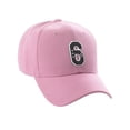 thumbnail image 1 of Daxton Structured Baseball Hat Cap 3D Alphabet A to Z Letter Number Initial-Pink, Number 6, 1 of 7