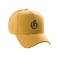 thumbnail image 1 of Daxton Structured Baseball Hat Cap Curved Visor Old English Font Alphabet A to Z, Gold Hat Black G, 1 of 1