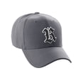 thumbnail image 1 of Daxton Structured Baseball Hat Cap Old English A to Z Letter Number Initial-Charcoal, Letter R, 1 of 4