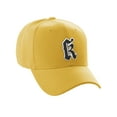 thumbnail image 1 of Daxton Structured Baseball Hat Cap Old English A to Z Letter Number Initial-Gold, Letter K, 1 of 4