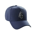 thumbnail image 1 of Daxton Structured Baseball Hat Cap Old English A to Z Letter Number Initial-Navy, Number 4, 1 of 4