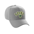 thumbnail image 1 of Daxton Structured Baseball Hat Cap St.Patrick Day 3D Lucky Clover, Lucky Clover Light Grey Hat, 1 of 2