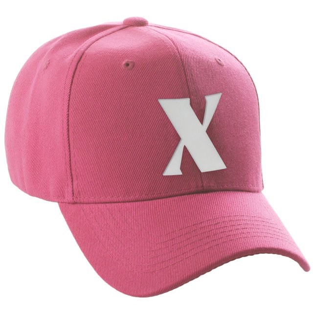 X Hat Daxton Structured Curve Visor Bill Baseball Hat 3D Capital Alphabet ...