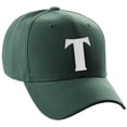 thumbnail image 1 of Daxton Structured Curve Visor Bill Baseball Hat 3D Capital Alphabet Letters, Hunter Hat White Letter T, 1 of 3