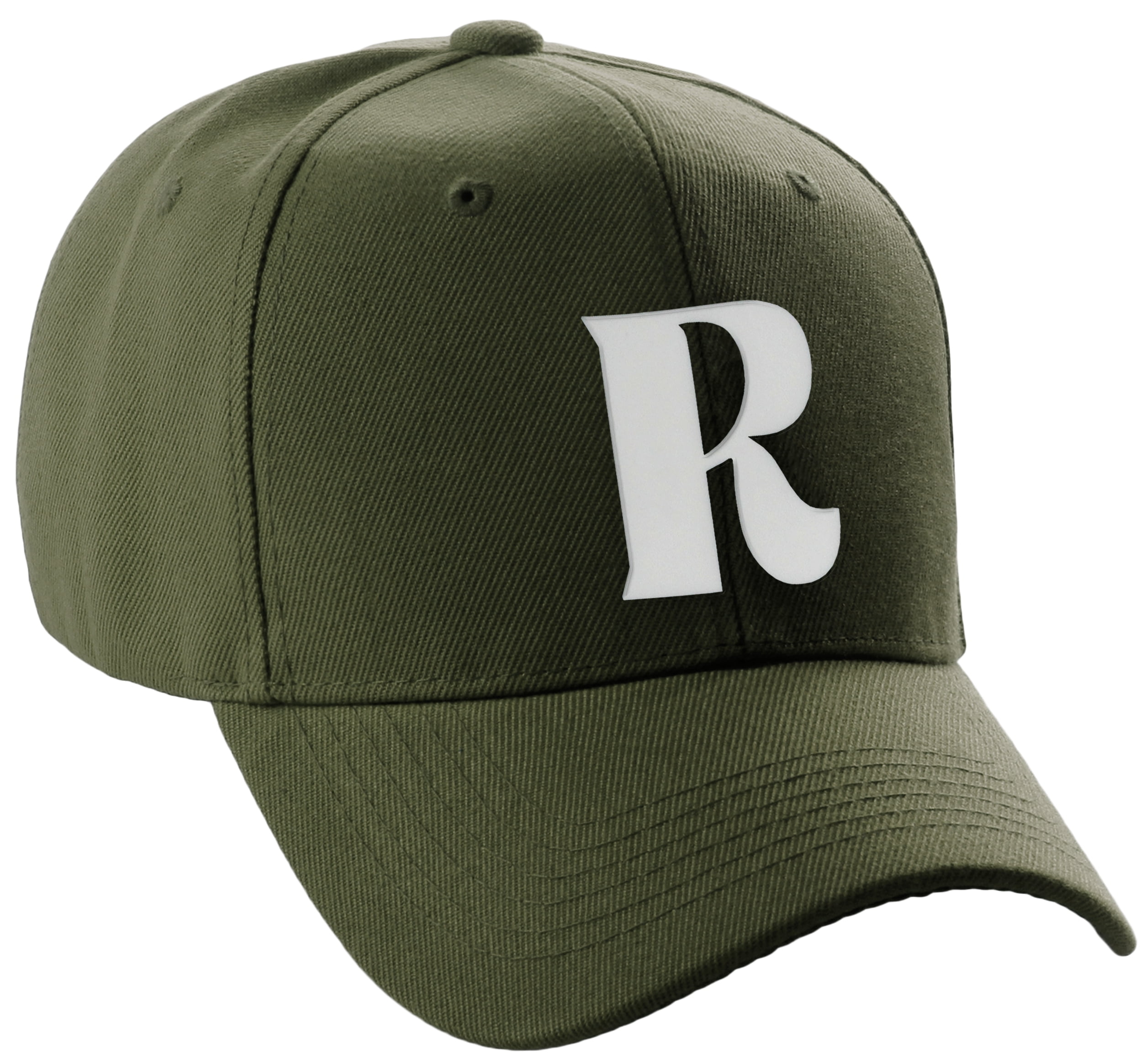 Daxton Structured Curve Visor Bill Baseball Hat 3D Capital Alphabet ...