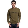 thumbnail image 1 of Daxton Tennessee Sweatshirt Athletic Fit Pullover Crewneck French Terry Fabric, Olive Sweatshirt  Black Letters, L, 1 of 3