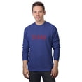thumbnail image 1 of Daxton Texas Sweatshirt Athletic Fit Pullover Crewneck French Terry Fabric, Denim Sweatshirt Red Letters, 1XL, 1 of 3