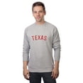 thumbnail image 1 of Daxton Texas Sweatshirt Athletic Fit Pullover Crewneck French Terry Fabric, Hth Grey Sweatshirt Red Letters, 2XL, 1 of 3