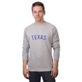 thumbnail image 1 of Daxton Texas Sweatshirt Athletic Fit Pullover Crewneck French Terry Fabric, HthGrey Sweatshirt Royal Letters, 3XL, 1 of 3