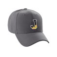 thumbnail image 1 of Daxton Two Tone Initial Letters Numbers Structured Baseball Hat, Charcoal Hat, Letter J, 1 of 3