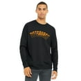 thumbnail image 1 of Daxton Two-Tone USA Cities State Adult Comfort Fit Crew Sweatshirt , Pittsburgh Black Gold, 3XL, 1 of 3