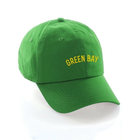 Daxton USA Cities Baseball Dad Hat Cap Cotton Unstructure Low Profile Strapback - Green Bay Green Gold
