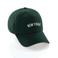 thumbnail image 1 of Daxton USA Cities Baseball Dad Hat Cap Cotton Unstructure Low Profile Strapback - New York Hunter White, 1 of 1