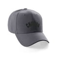 thumbnail image 1 of Daxton USA Cities States Baseball Hat Cap Arch Letters, Chicago Charcoal Black, 1 of 2