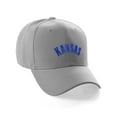 thumbnail image 1 of Daxton USA Cities States Baseball Hat Cap Arch Letters, Kansas Grey Royal, 1 of 2