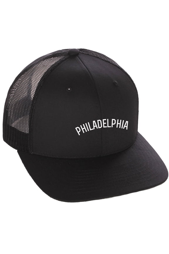 USA Cities Trucker Mesh Structured Hat Mid Profile Snapback Cap