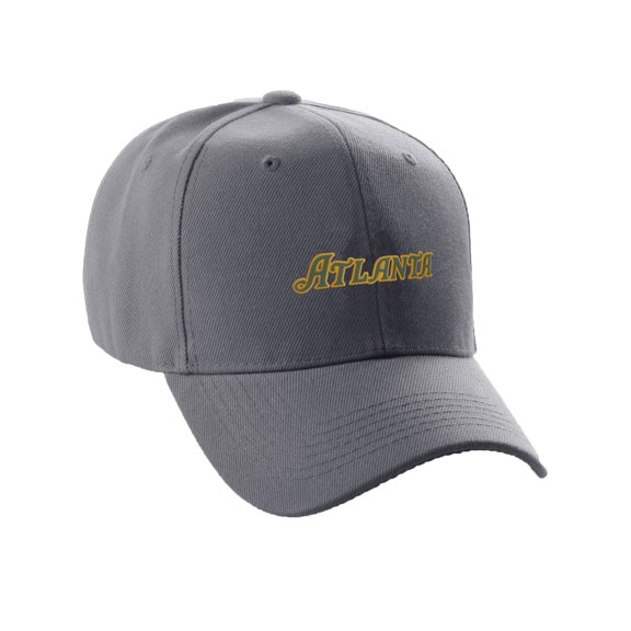 Daxton USA States Classic Structured Golf Dad Hat Cap, Charcoal Hat Atlanta
