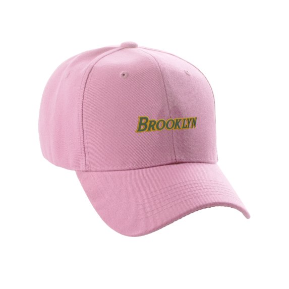 Daxton USA States Classic Structured Golf Dad Hat Cap, Pink Hat Brooklyn