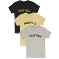thumbnail image 1 of Daxton Vintage Western Arch Letters USA Cities Premium Short  Sleeves Tshits, Nashville - BlkGld, SqsBlk, OatBlk, XS, 1 of 8