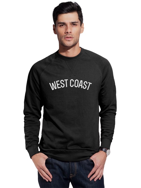 West Coast Sweatshirt Athletic Fit Pullover Crewneck French Terry Fabric